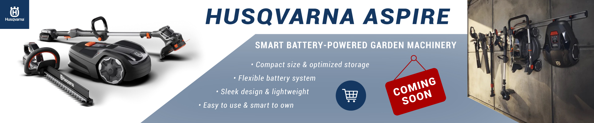 Husqvarna Aspire Range of Smart Battery-Powered Garden Machinery