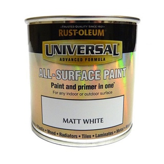 Universal Paint & Primer - Matt White (250ml)