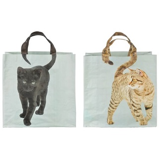 Reuseable Cat Design Shopping Bag (choice of 2)