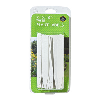White Plant Labels 15cm (50pk)