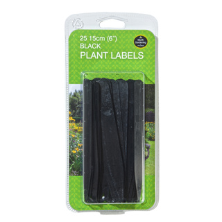 15cm Black Plant Labels (25pk)