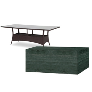 8 Seater Rectangular Table Cover Green