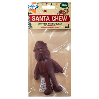 'Santa Chew' Stuffed Chicken Dog Treat (85g)