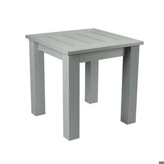 Sandwick 'Wood Effect' Square Table (stone grey)