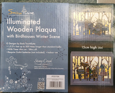 Illuminated Wooden Plaque 