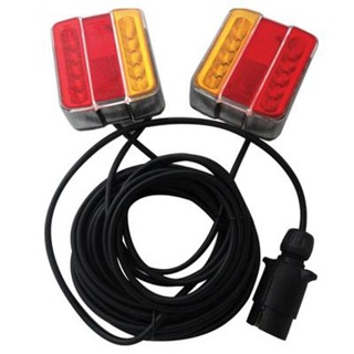 247 LED Magnetic Trailer Lights inc 12m Cable