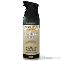 Universal Spray Paint - Matt Black (400ml)