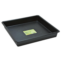Black Plastic Square Tray (60cm)