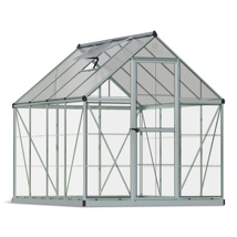 Hybrid (6x8) Silver Frame Greenhouse