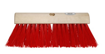 14" Red Yard Brush Head Only