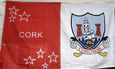 GAA Cork Large Supporters Flag