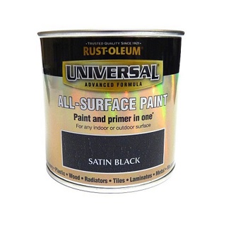 Universal Paint & Primer - Satin Black (250ml)