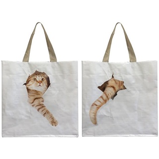 Reuseable Shopping Bag 'Cat Break Through Bag'