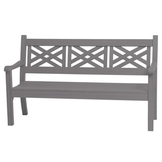 Speyside 'Wood Effect' 3 Seater Bench (stone grey)