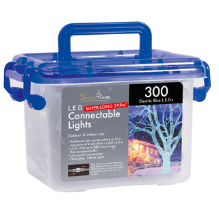 300 Connectable Christmas Lights Blue