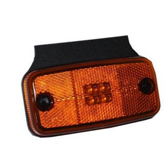 12/24v LED Marker Light With Bracket (amber)