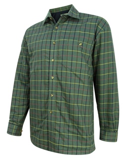 Hoggs Beech Microfleece Shirt - Green Check