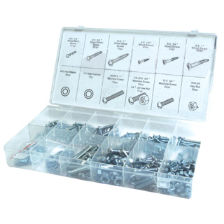 Assorted Box Bolts & Nuts 347 Pieces