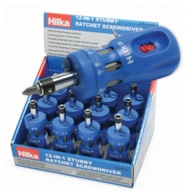 Hilka 12 In 1 Stubby Ratchet S/driver