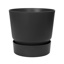 Elho Greenville Round Pot, Living Black 47cm